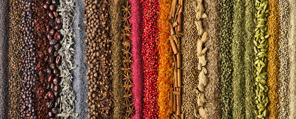 Variety of herbs and spices