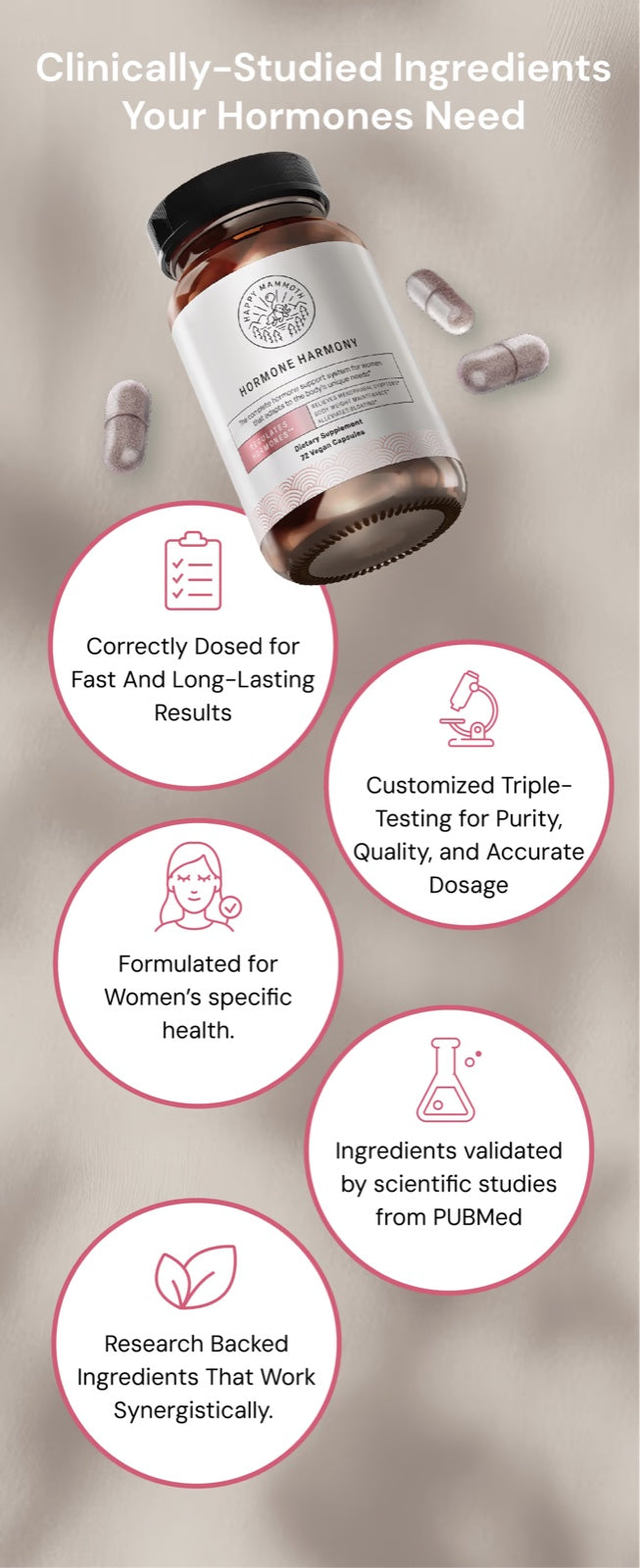 Clinically-studied ingredients your hormones need